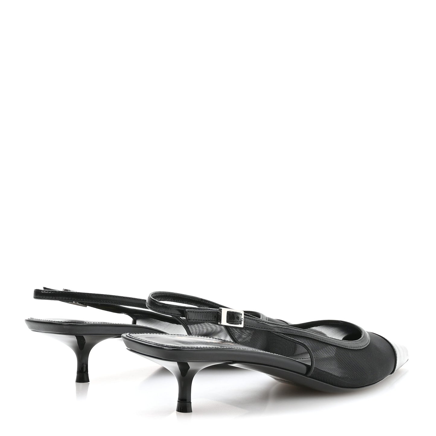 Mesh Oxalis Slingback 30 Pumps 38 Black