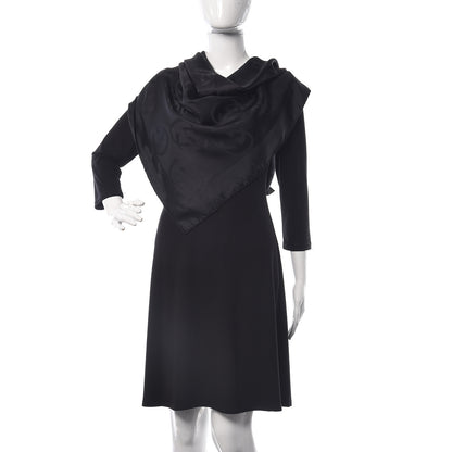 Gucci Silk Interlocking GG Scarf Black 2 of 2