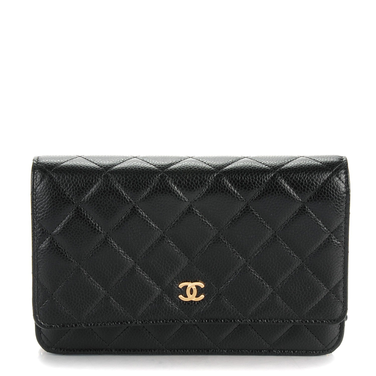 Chanel Caviar Quilted Wallet On Chain WOC Black 1 of 8
