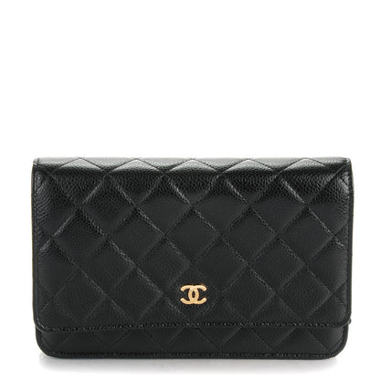 Chanel Caviar Quilted Wallet On Chain WOC Black 1 of 8