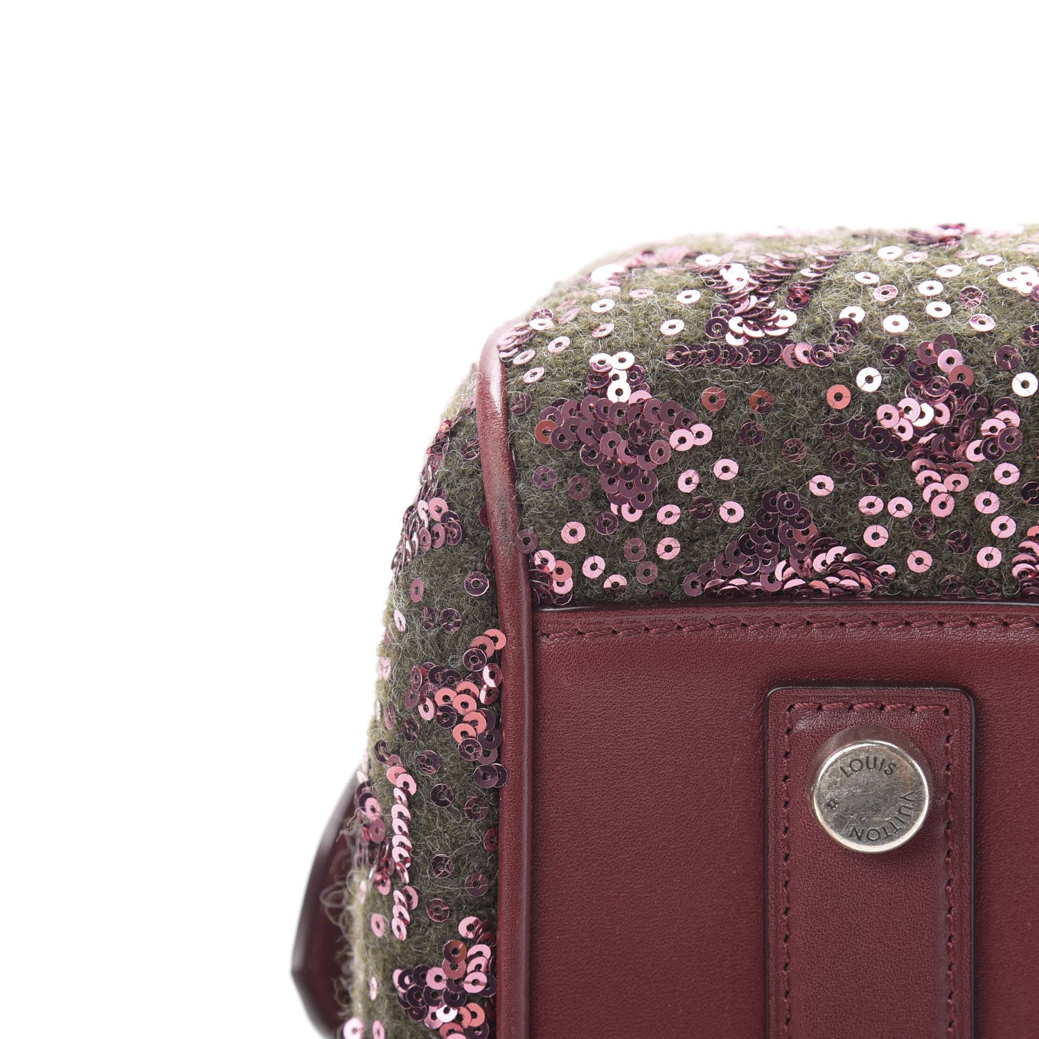 Louis Vuitton Sequin Monogram Sunshine Express Speedy Burgundy 12 of 17