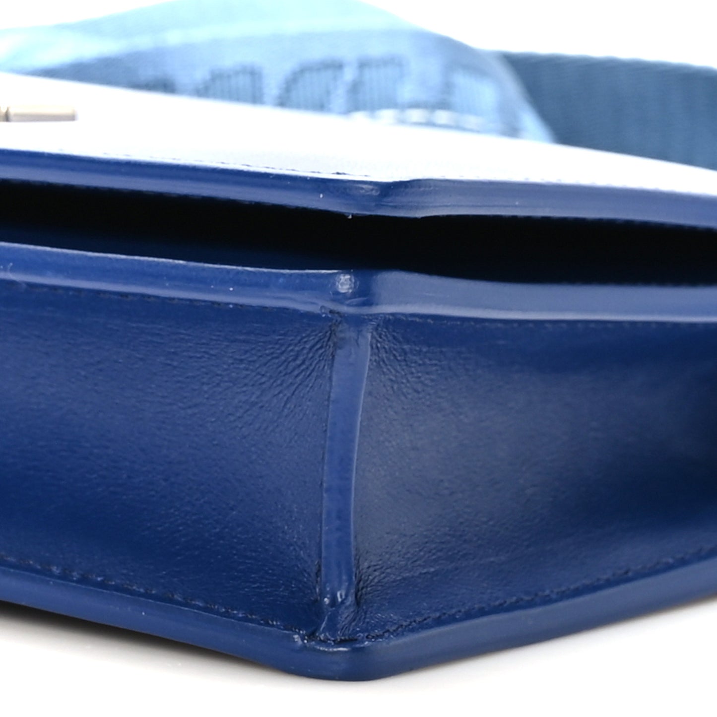 Calfskin Jitney 0.5 Crossbody Bag Blue