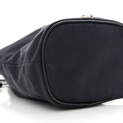 Prada Re-Nylon Saffiano Mini Re-Edition 1978 Bucket Bag Navy 8 of 9