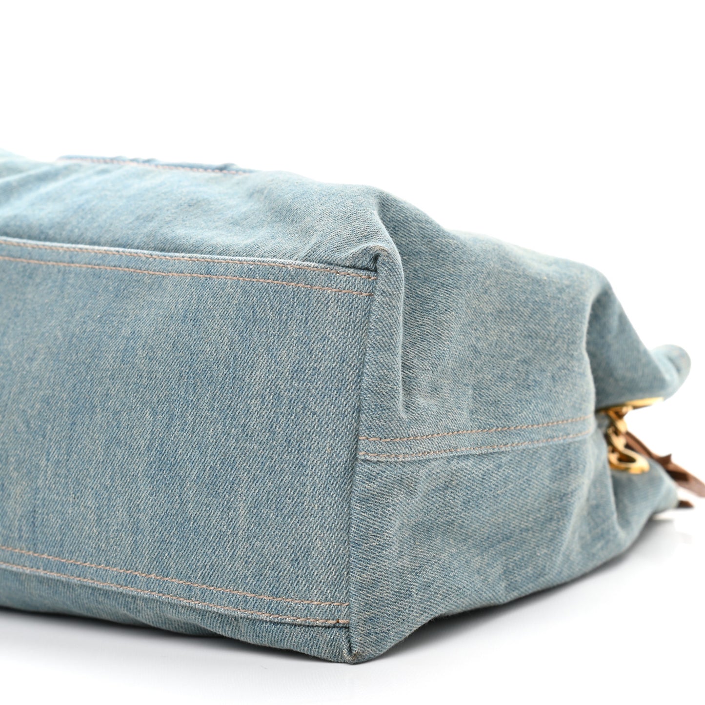 Denim Medium Soho Chain Shoulder Bag Blue