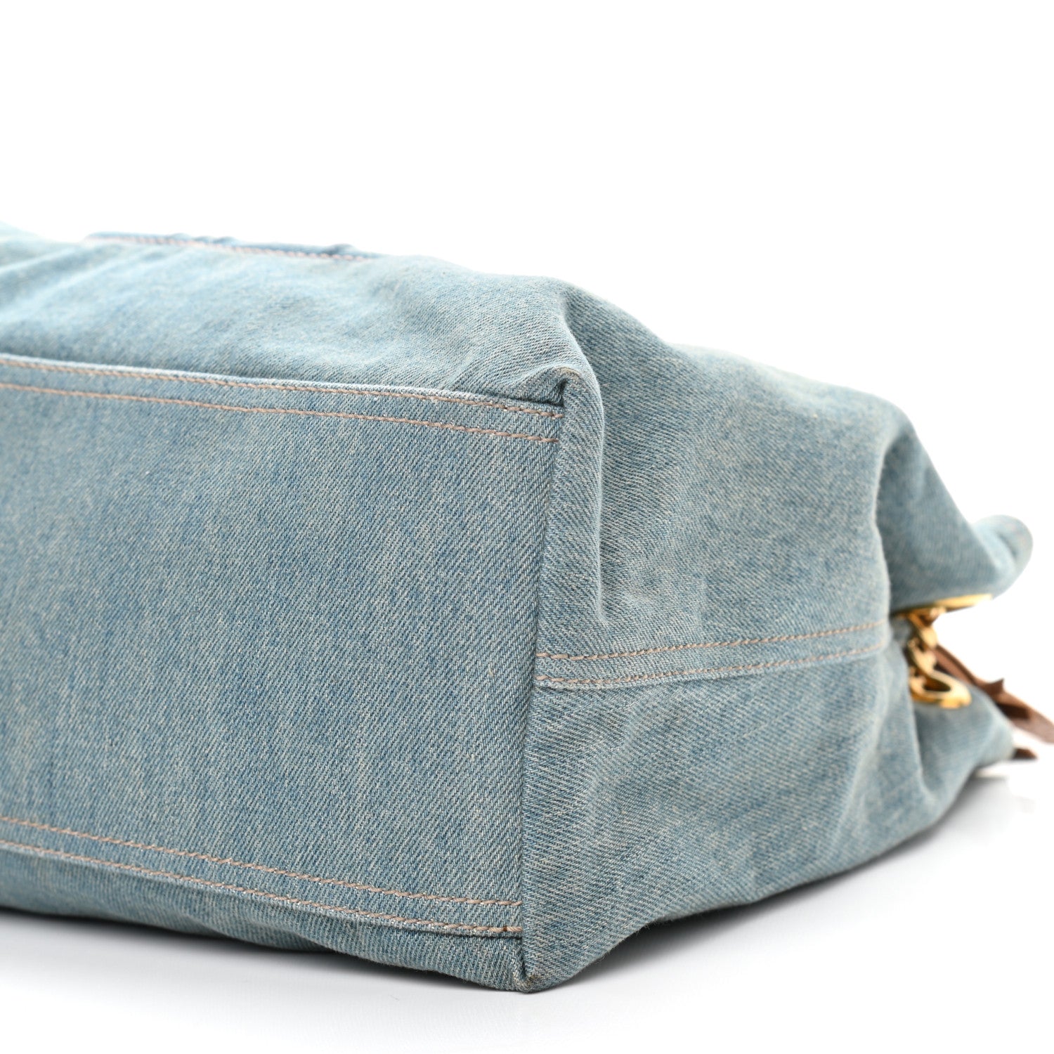 Gucci Denim Medium Soho Chain Shoulder Bag Blue 10 of 14