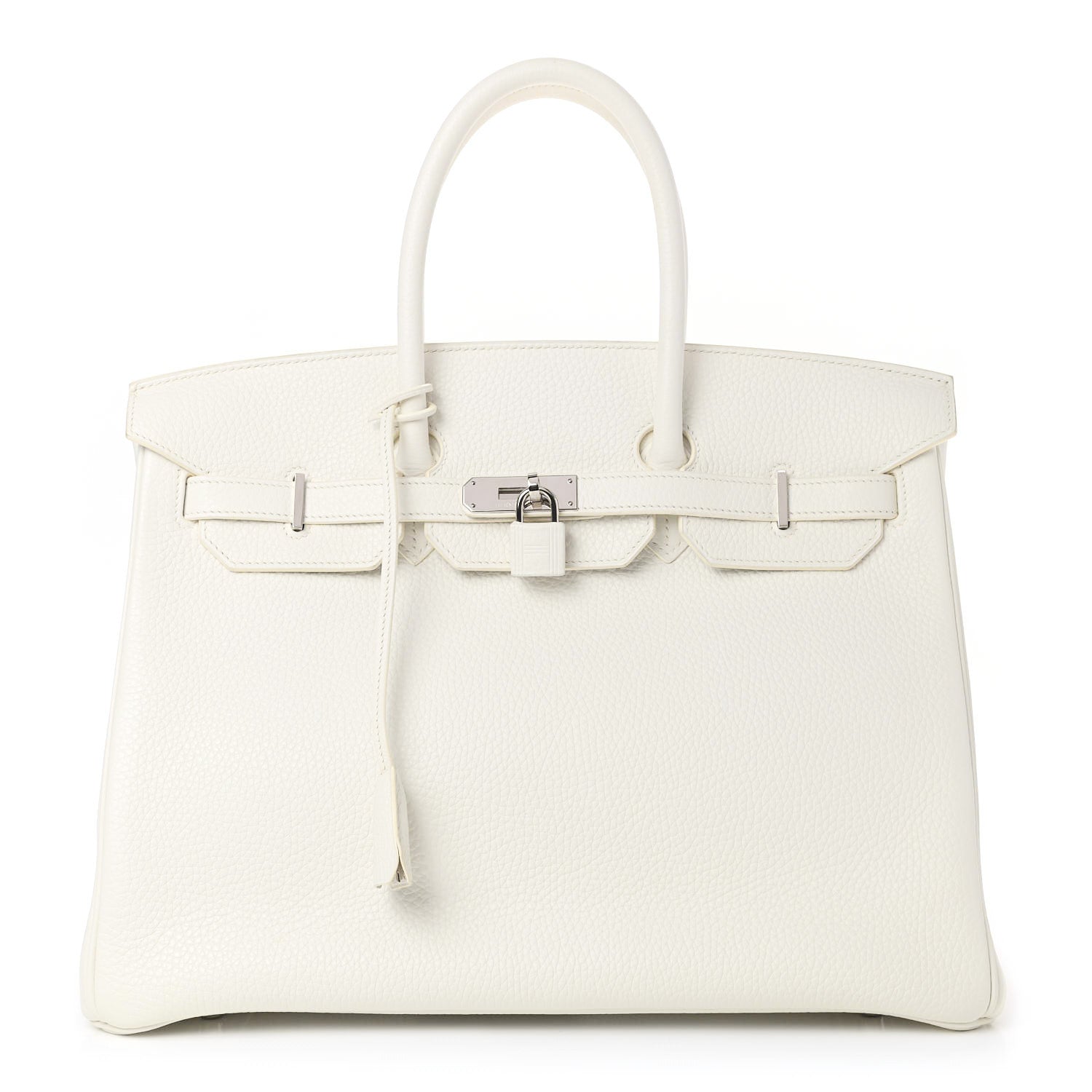 Hermes Taurillon Clemence Birkin 35 White 1 of 10