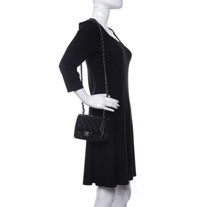 Chanel Lambskin Quilted Mini Square Flap Black 2 of 13