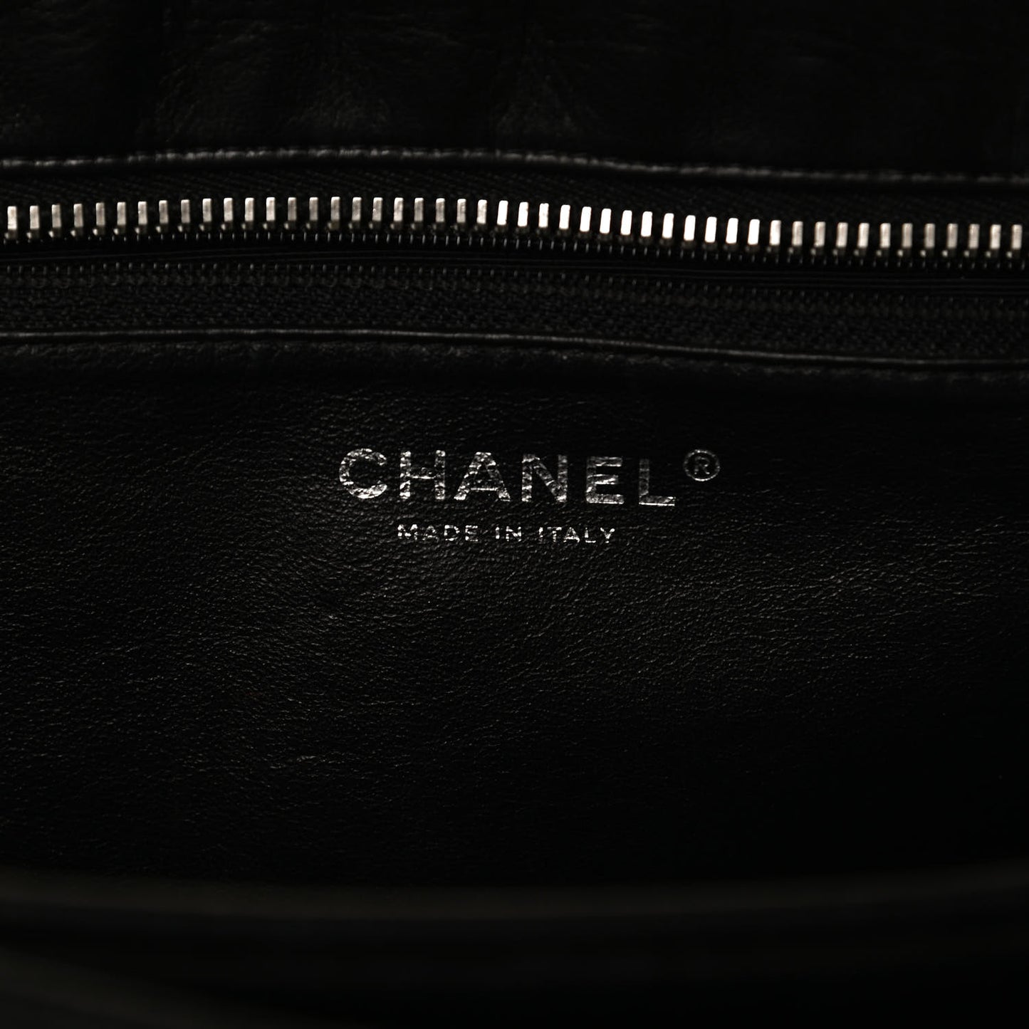 Lambskin Bijoux Chain Shopping Tote Black