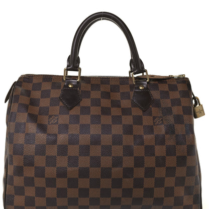 Louis Vuitton Damier Ebene Speedy 30 9 of 13