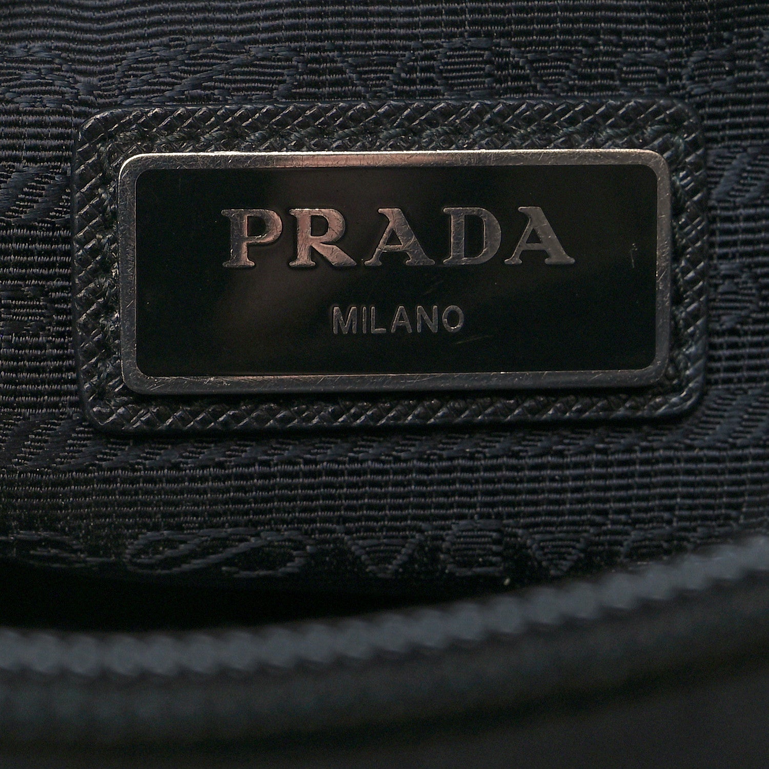 Prada Tessuto Nylon Saffiano Belt Bag Black 7 of 11