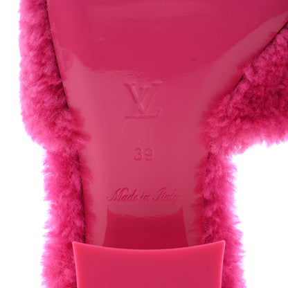 Louis Vuitton Shearling Magnetic Mule 39 Fuchsia Pink 8 of 8