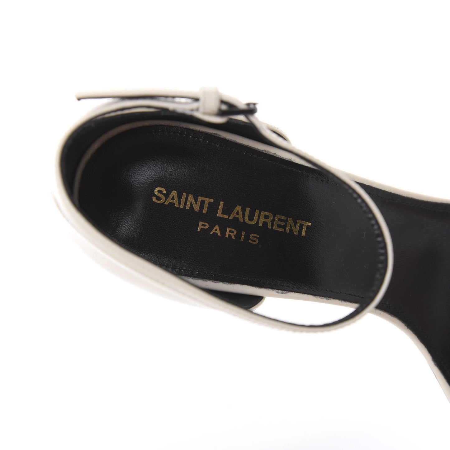 Patent Calfskin Opyum Sandals 40.5 Neutro
