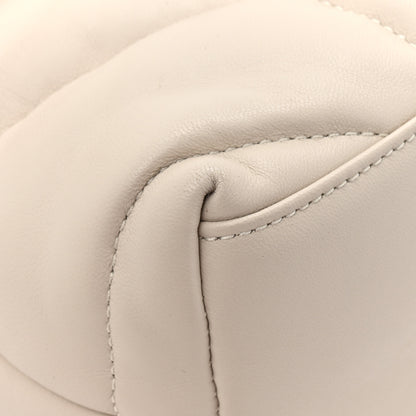 Saint Laurent Lambskin Quilted Small Loulou Puffer Monogram Chain Satchel Crema Soft 10 of 13