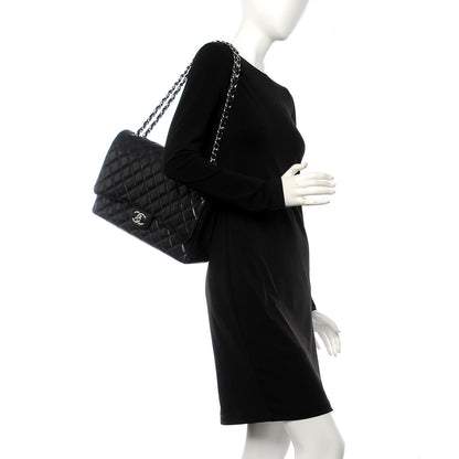 Chanel Caviar Quilted Maxi Double Flap Black 2 of 12