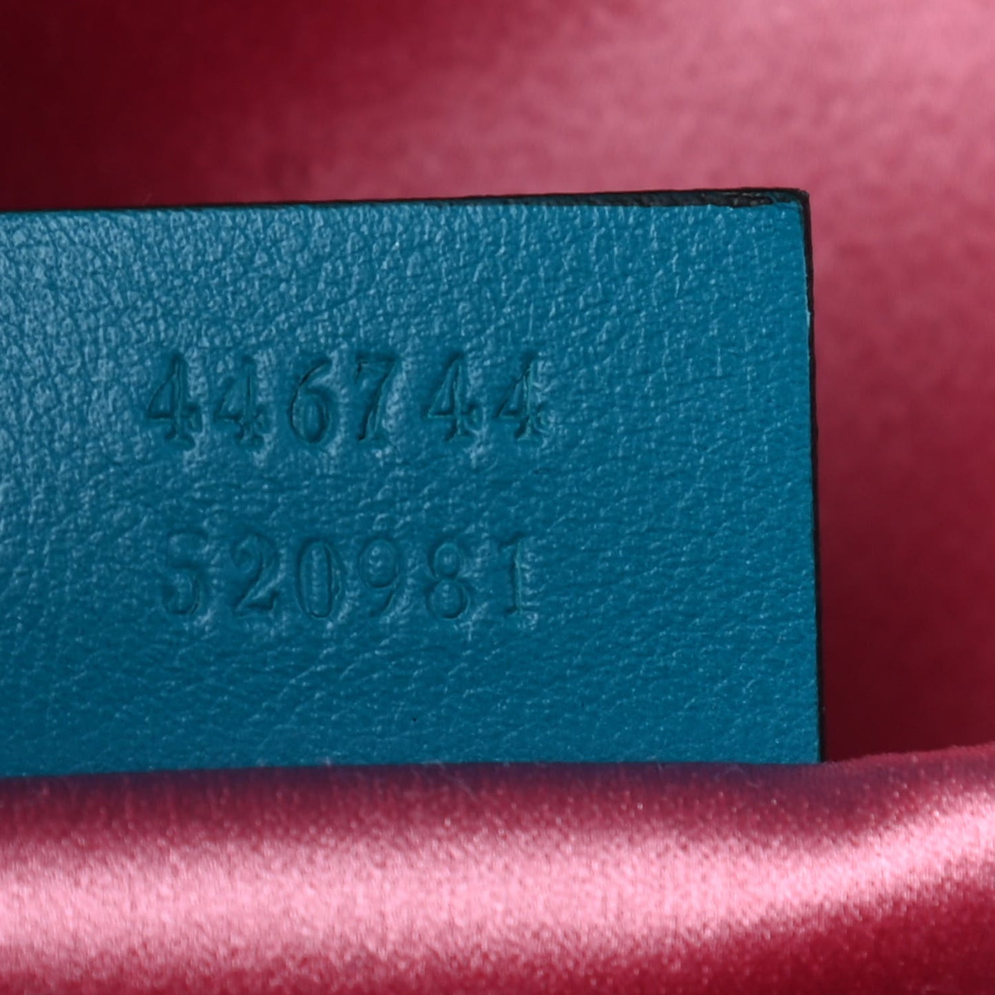 Velvet Matelasse Mini GG Marmont Shoulder Bag Pavone Cyan