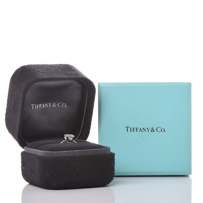 Tiffany Platinum Diamond .90ct Square Cushion Cut Engagement Ring 50 5.25 7 of 7