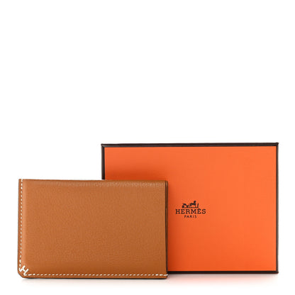 Hermes Evercolor Sellier Card Holder Caramel 8 of 8