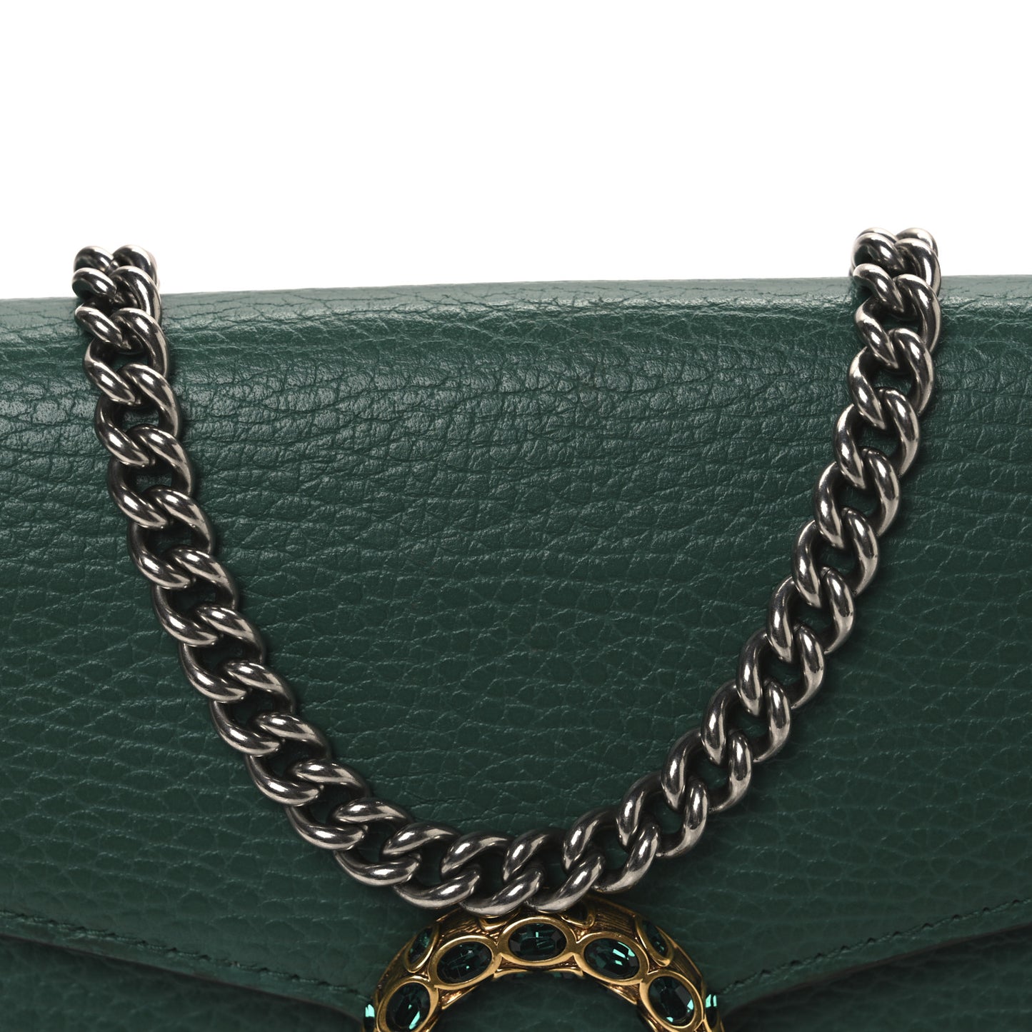 Calfskin Mini Dionysus Chain Wallet Emerald