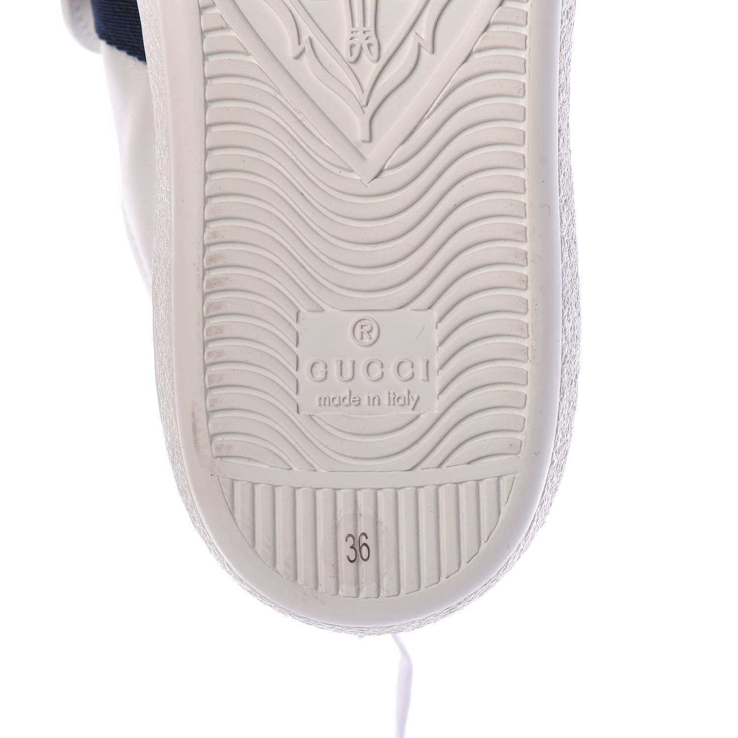 Gucci Calfskin Ayers Web Panther Embroidered Womens Ace Sneakers 36 White 9 of 10