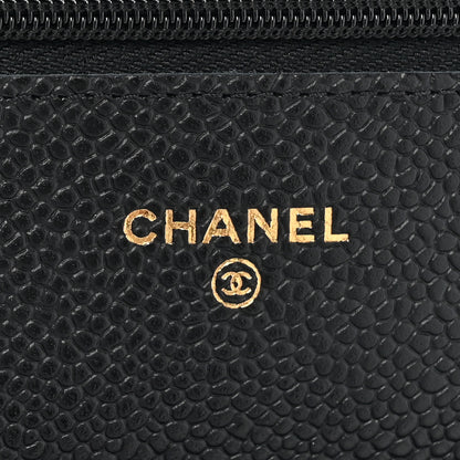 Chanel Caviar Quilted Wallet on Chain WOC Black 6 of 12