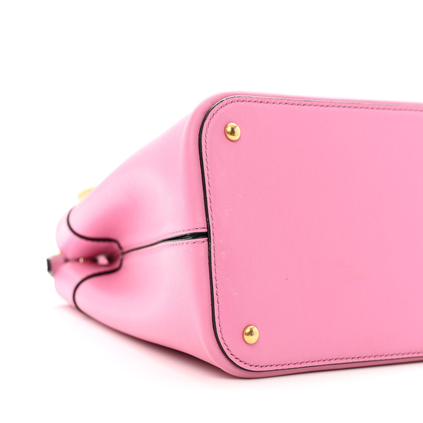 Smooth Calfskin Supervee Top Handle Bag Pink
