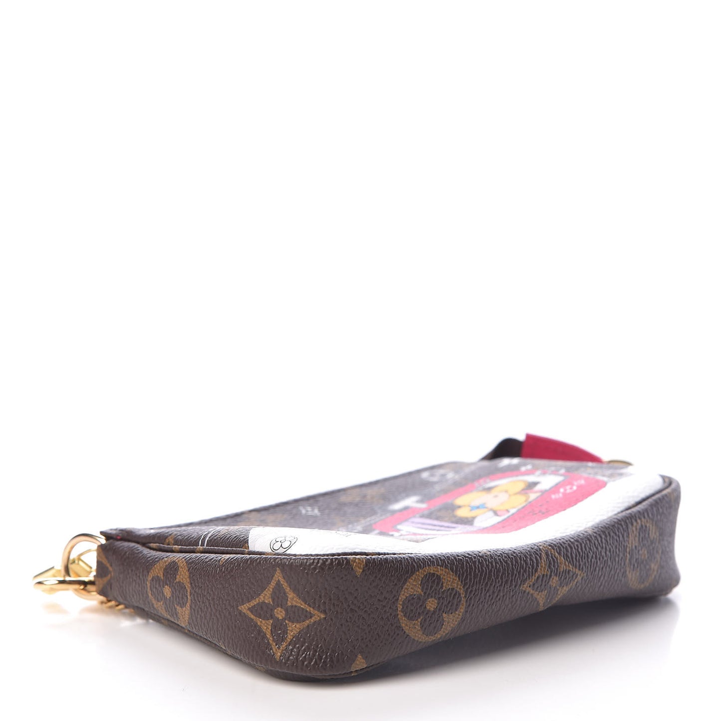 Monogram 2019 Christmas Animation Mini Courchevel Pochette Accessories Fuchsia