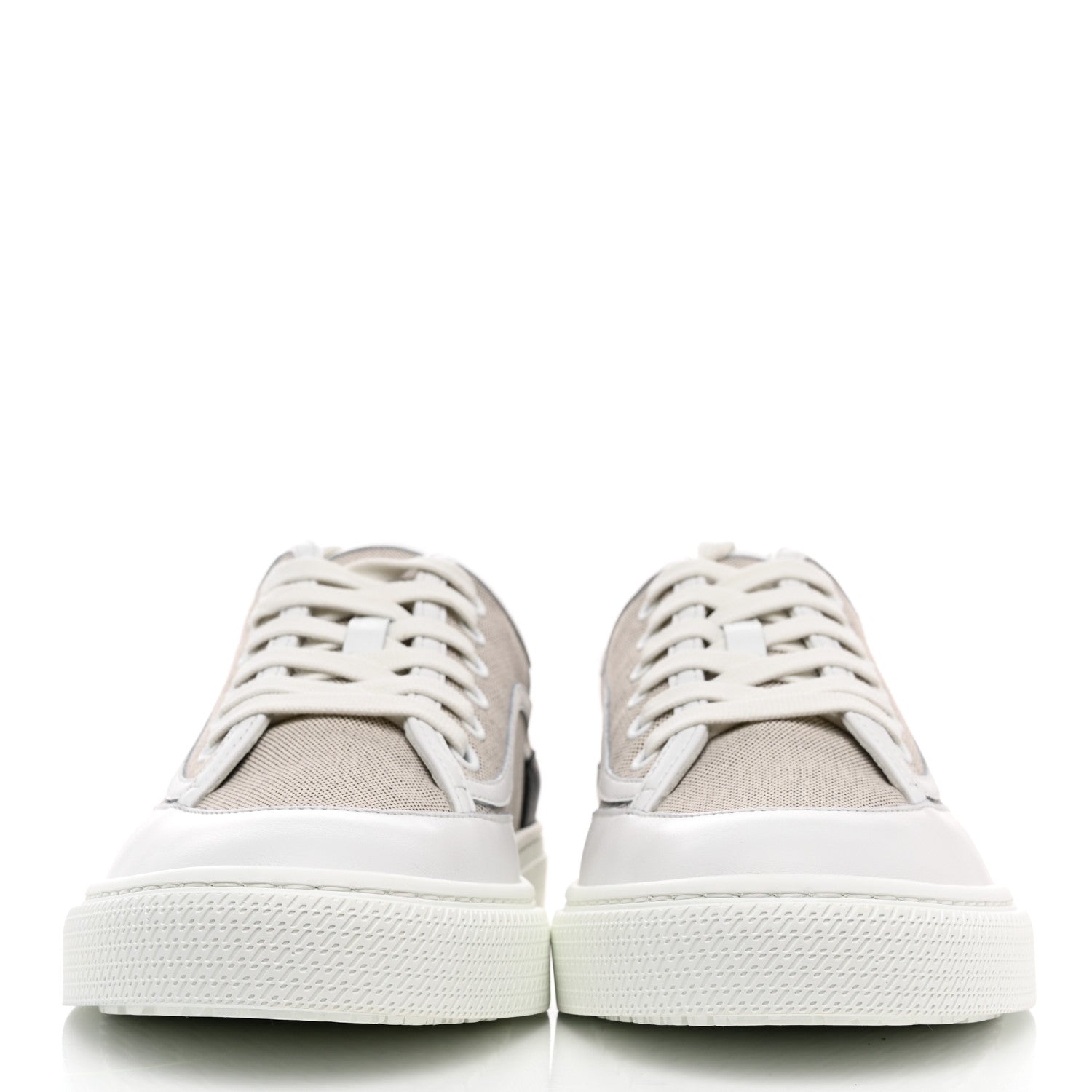 Hermes Canvas Calfskin Get Sneakers 39 Prunoir White 2 of 9