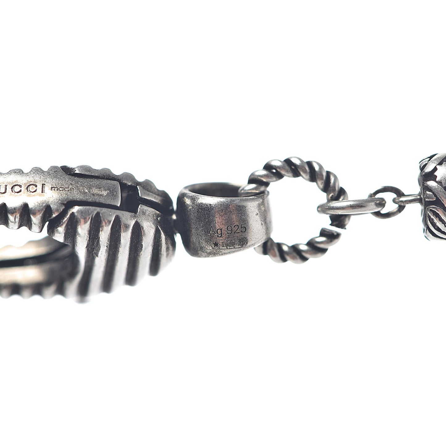 Sterling Silver Resin Marmont Flower Statement Necklace