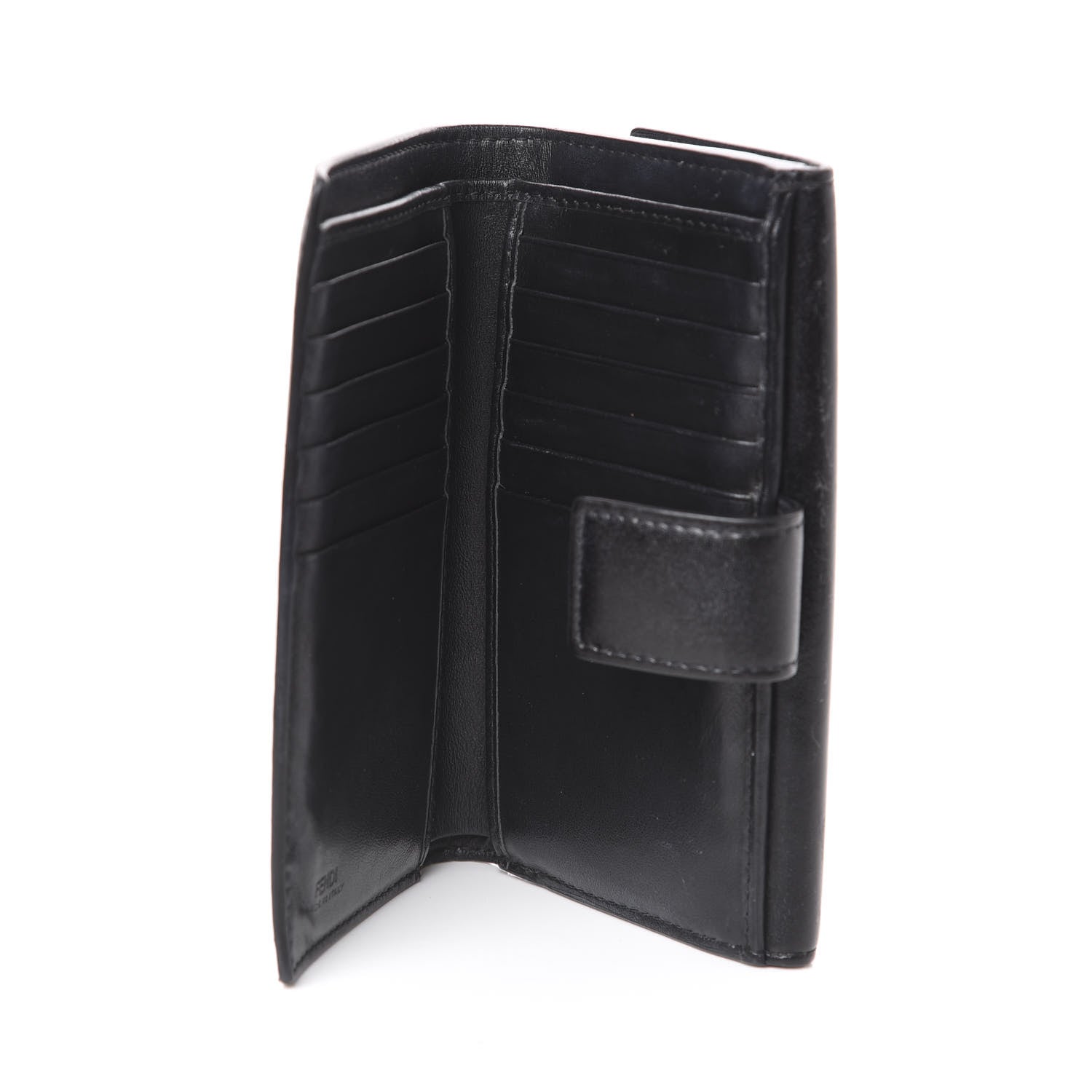 Fendi Vitello Studded French Wallet Black 4 of 11