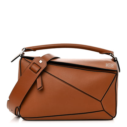 Loewe Calfskin Medium Puzzle Bag Tan 1 of 10