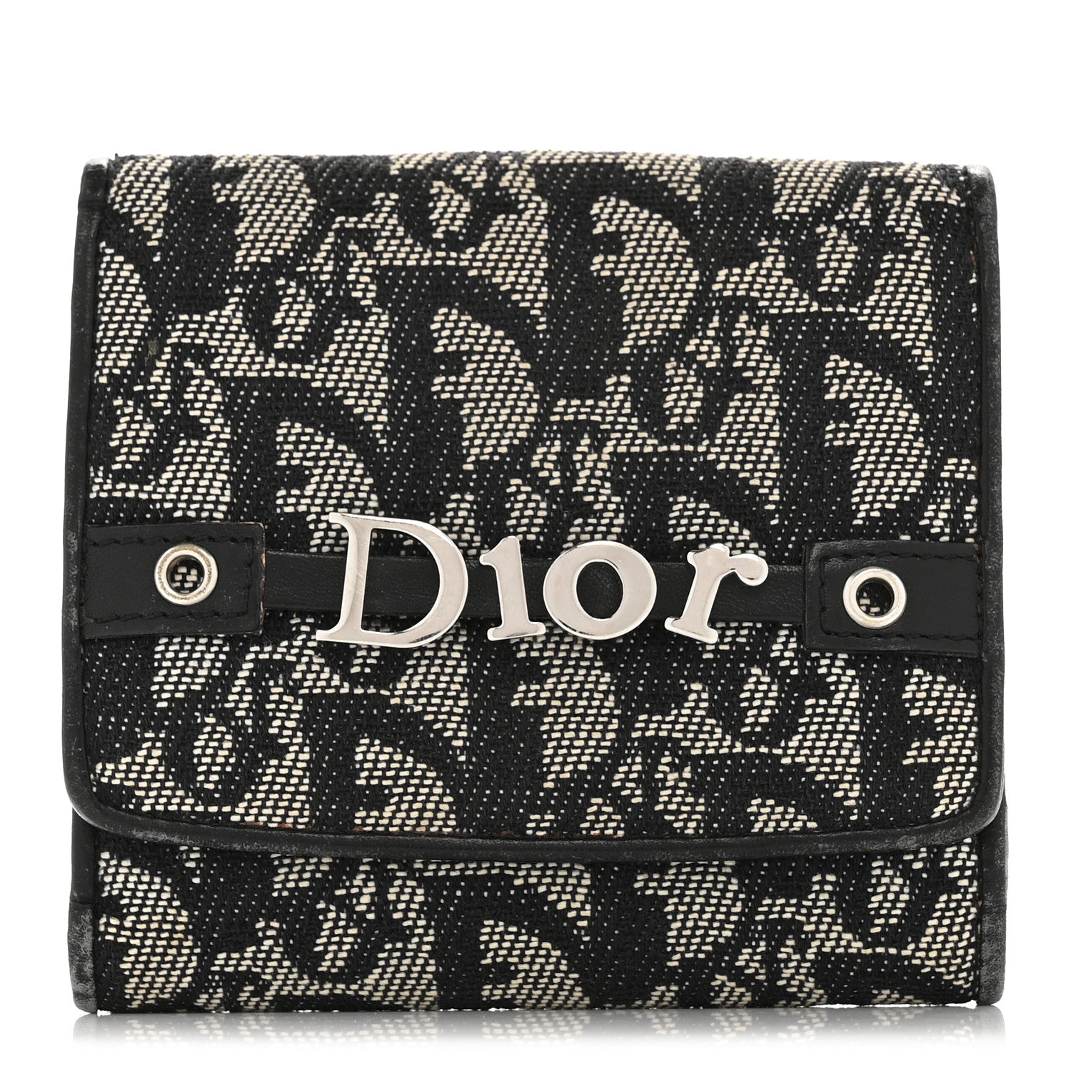 Christian Dior Monogram Trotter Wallet Black 1 of 10