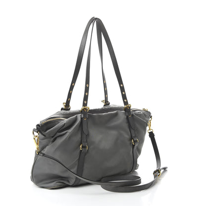 Prada Tessuto Nylon Saffiano Tote Grey 4 of 11