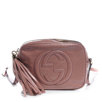 Gucci Vernice Naplack Small Soho Disco Bag Dark Cipria 1 of 8