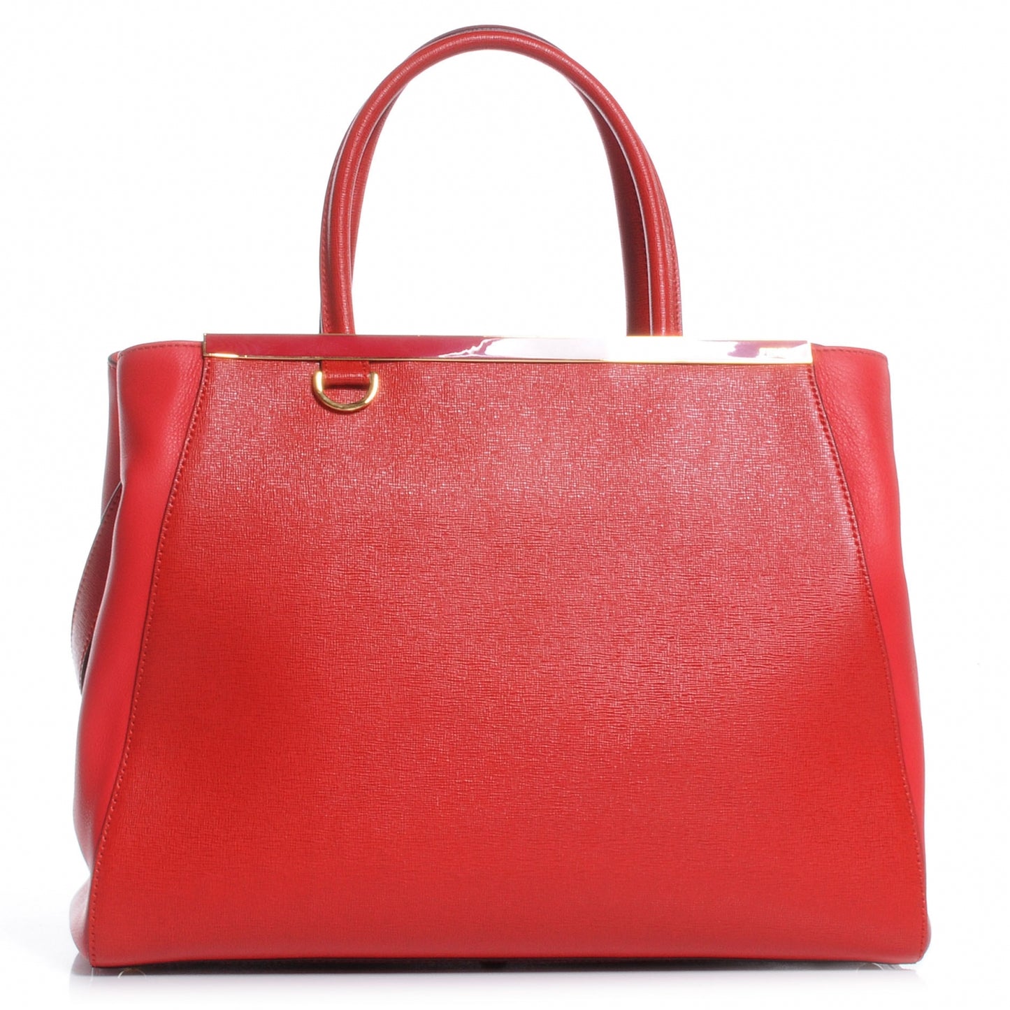Vitello Elite Flamingo Regular 2Jours Tote Rosso Fiamma