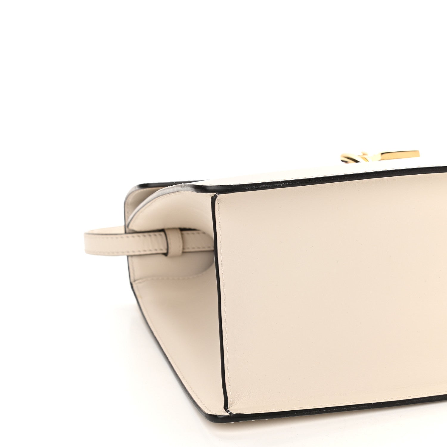 Gucci Calfskin Web Medium Sylvie Top Handle Bag White 8 of 9