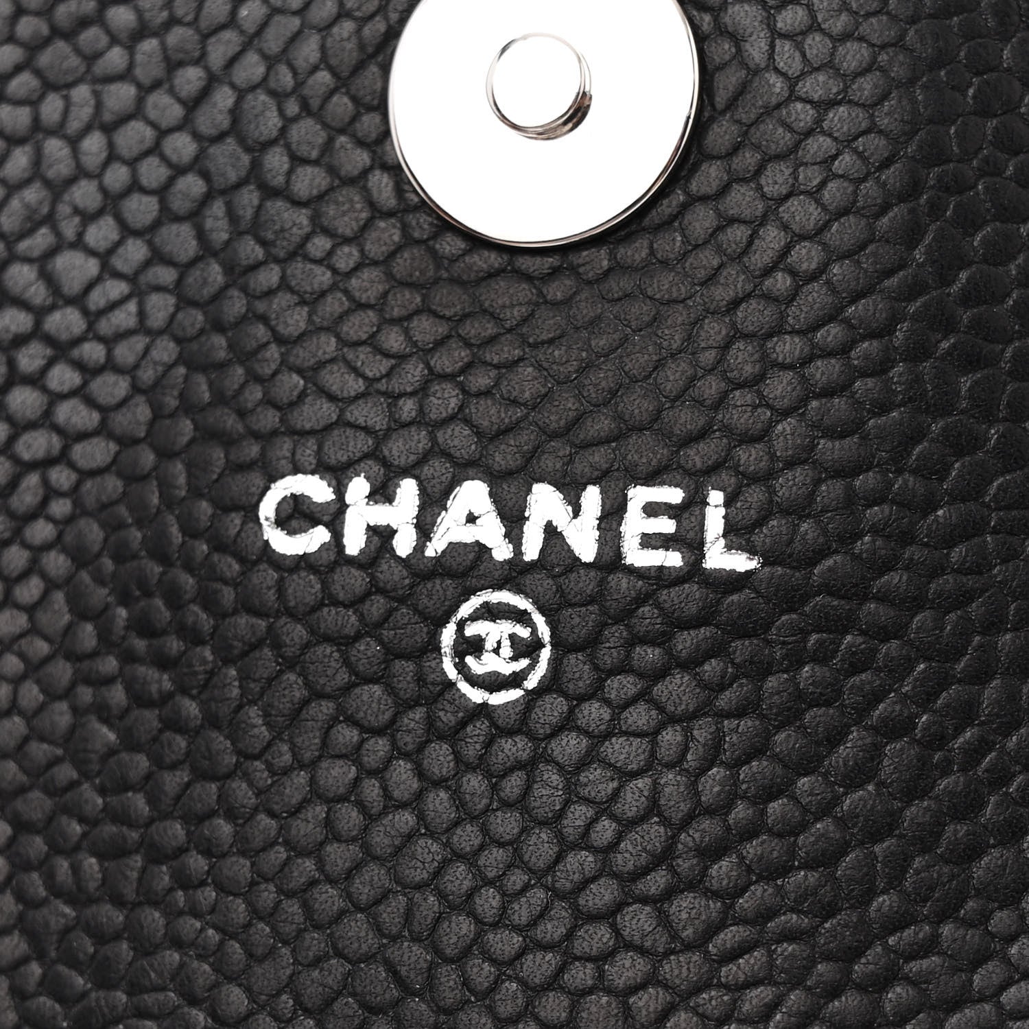Chanel Caviar Half Moon Wallet On Chain WOC Black 6 of 12