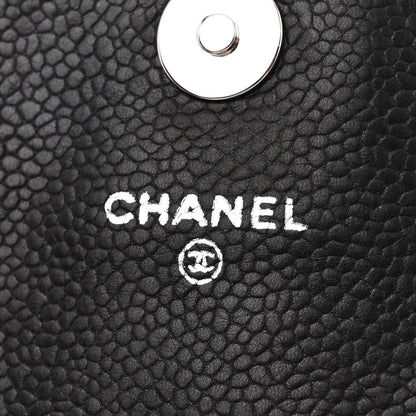 Chanel Caviar Half Moon Wallet On Chain WOC Black 6 of 12