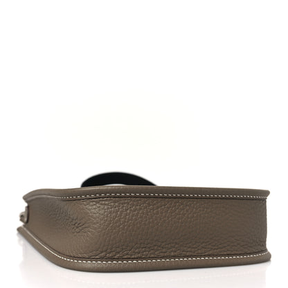 Hermes Taurillon Clemence Amazone Evelyne TPM Etoupe Bleu Indigo 4 of 10