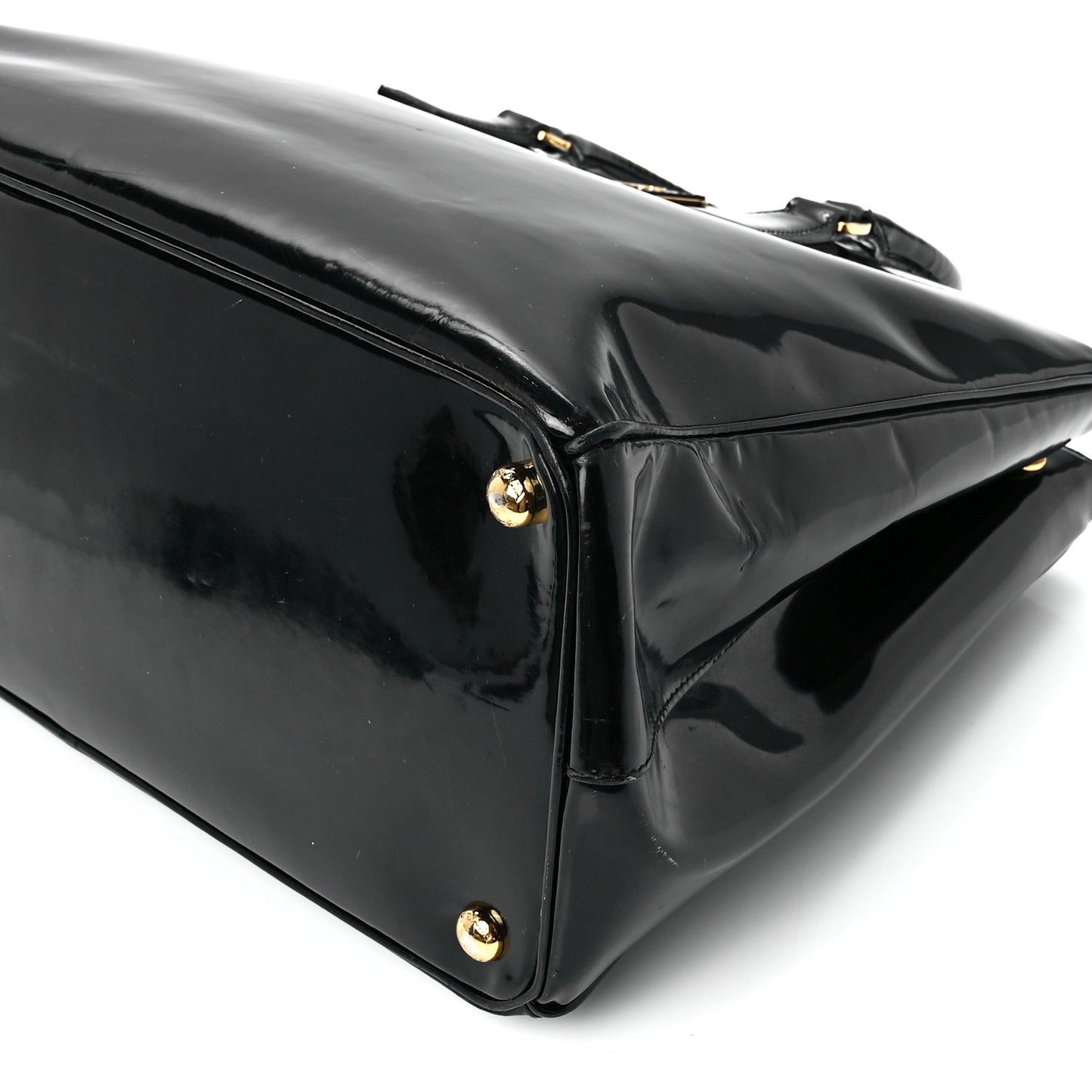 Spazzolato Large Galleria Double Zip Tote Black