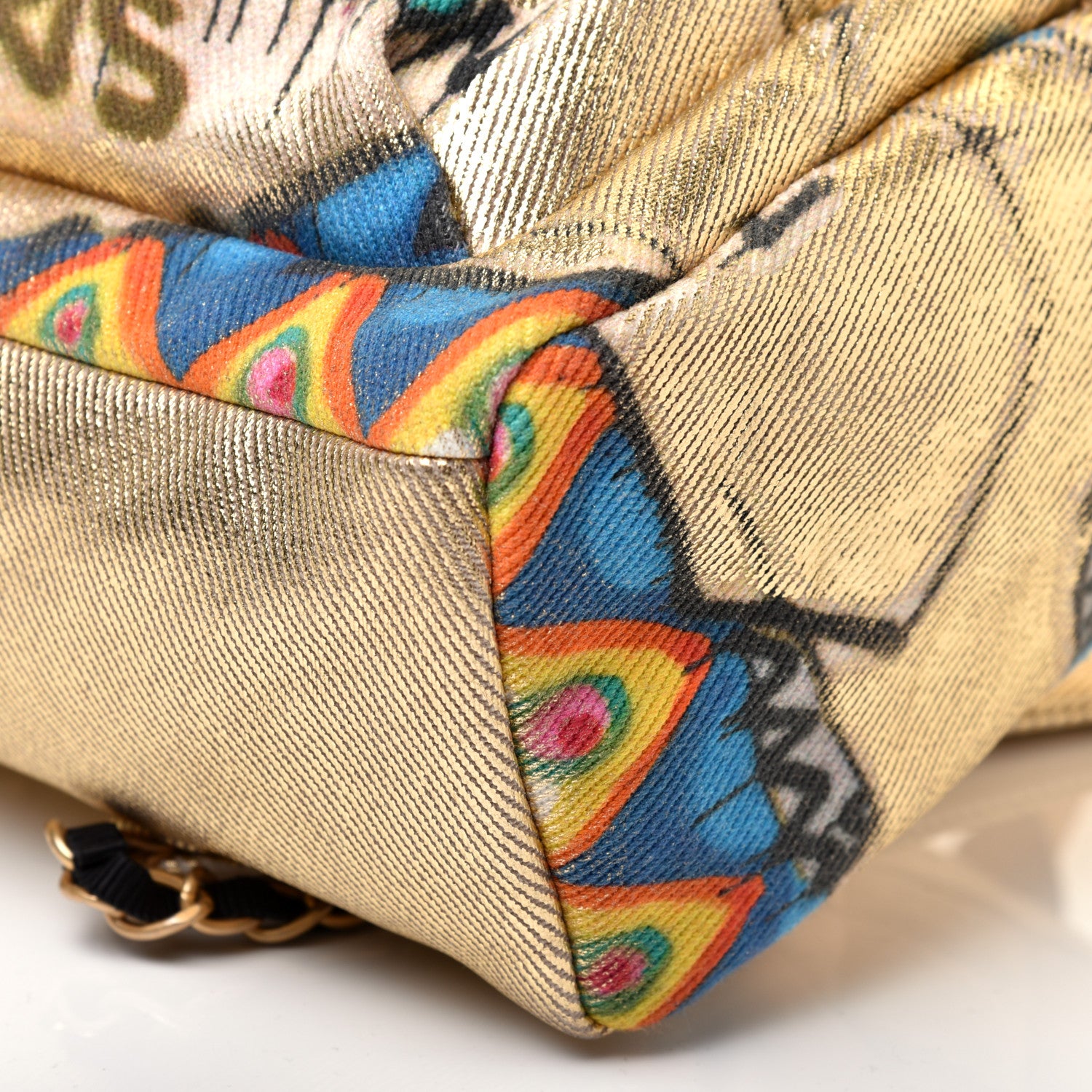 Chanel Graffiti Printed Canvas Street Spirit Backpack Multicolor 6 of 9