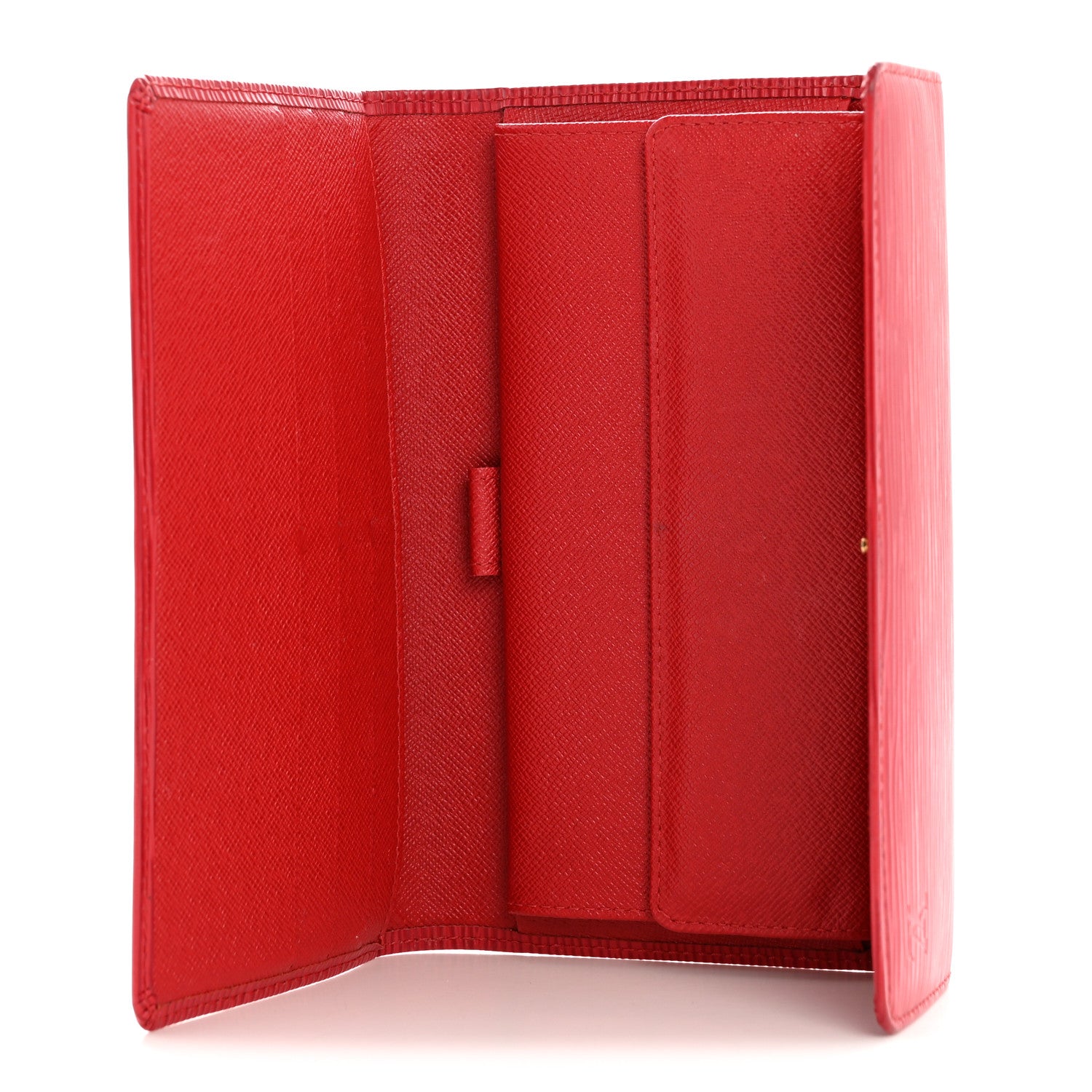 Louis Vuitton Epi Porte Tresor International Wallet Castillan Red 5 of 9