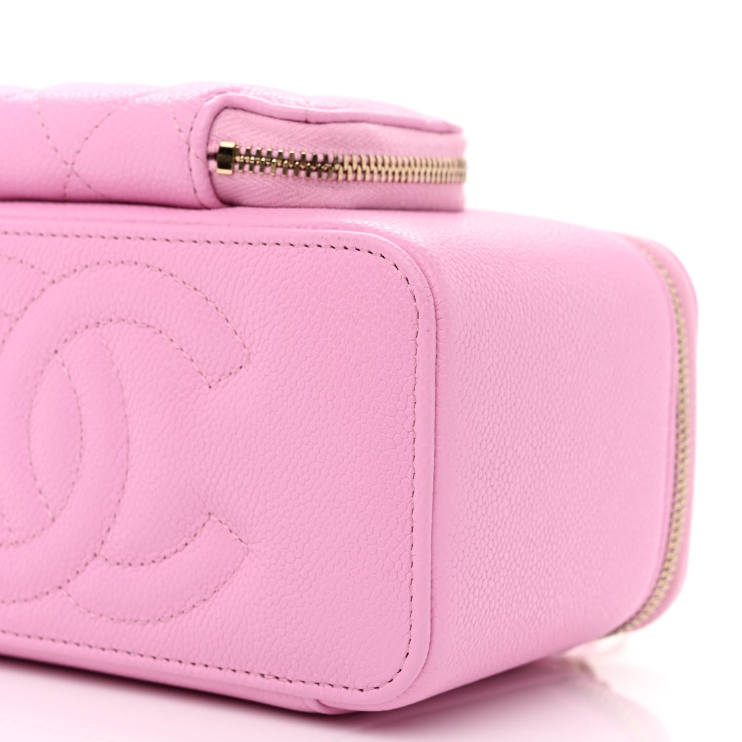 Chanel Caviar Quilted Top Handle Pocket Vanity Case Lilac 10 of 10