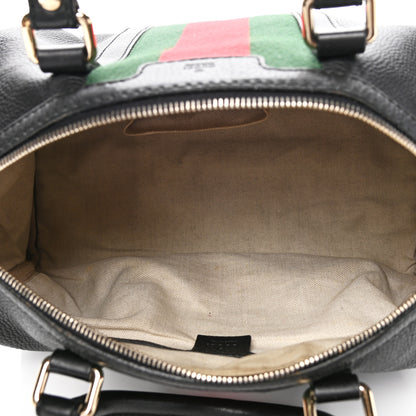 Gucci Calfskin Vintage Web Medium Boston Black 4 of 4