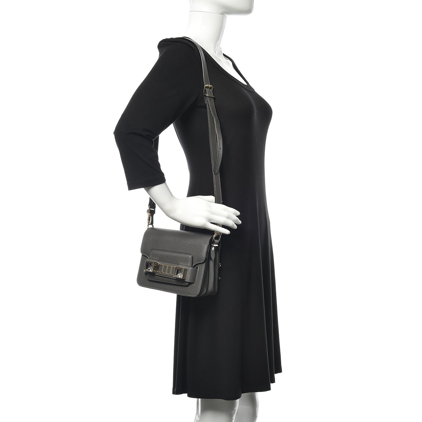 Linosa Tiny PS11 Classic Shoulder Bag Heather Grey
