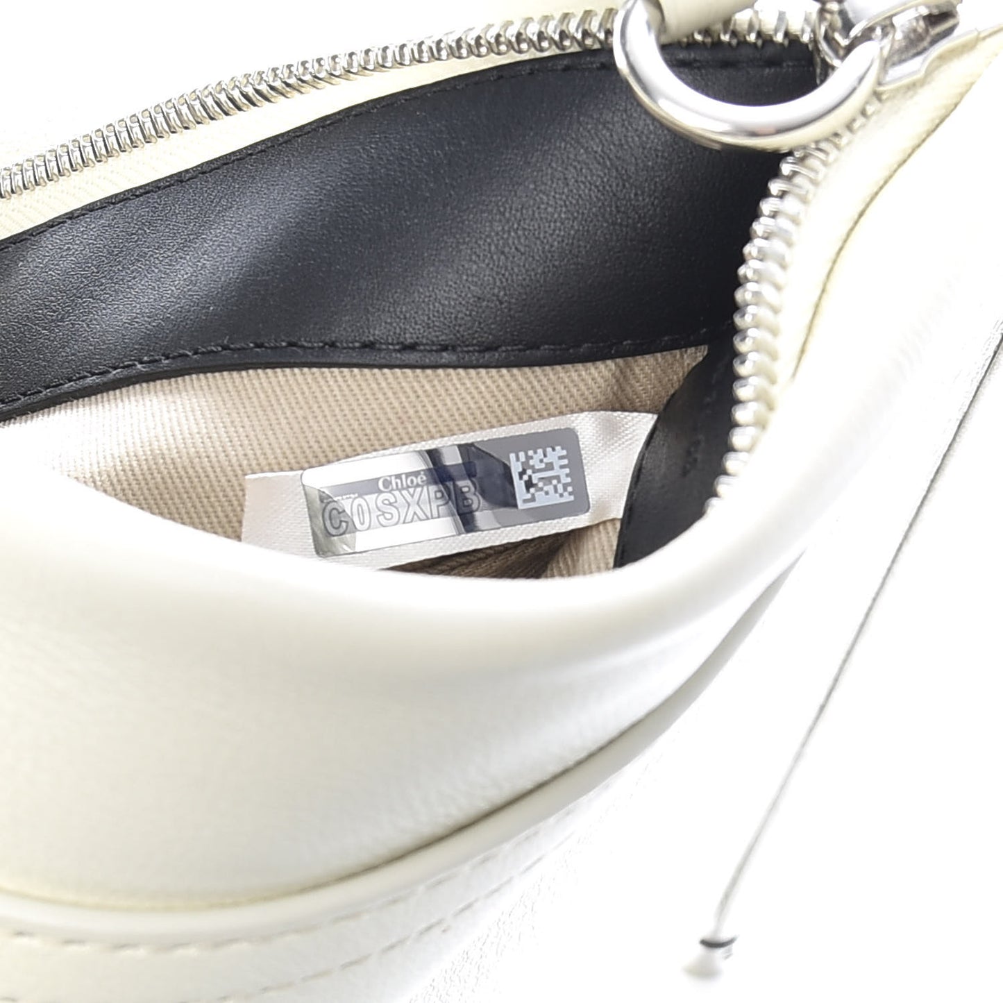 Smooth Calfskin Medium Roy Clutch Natural White