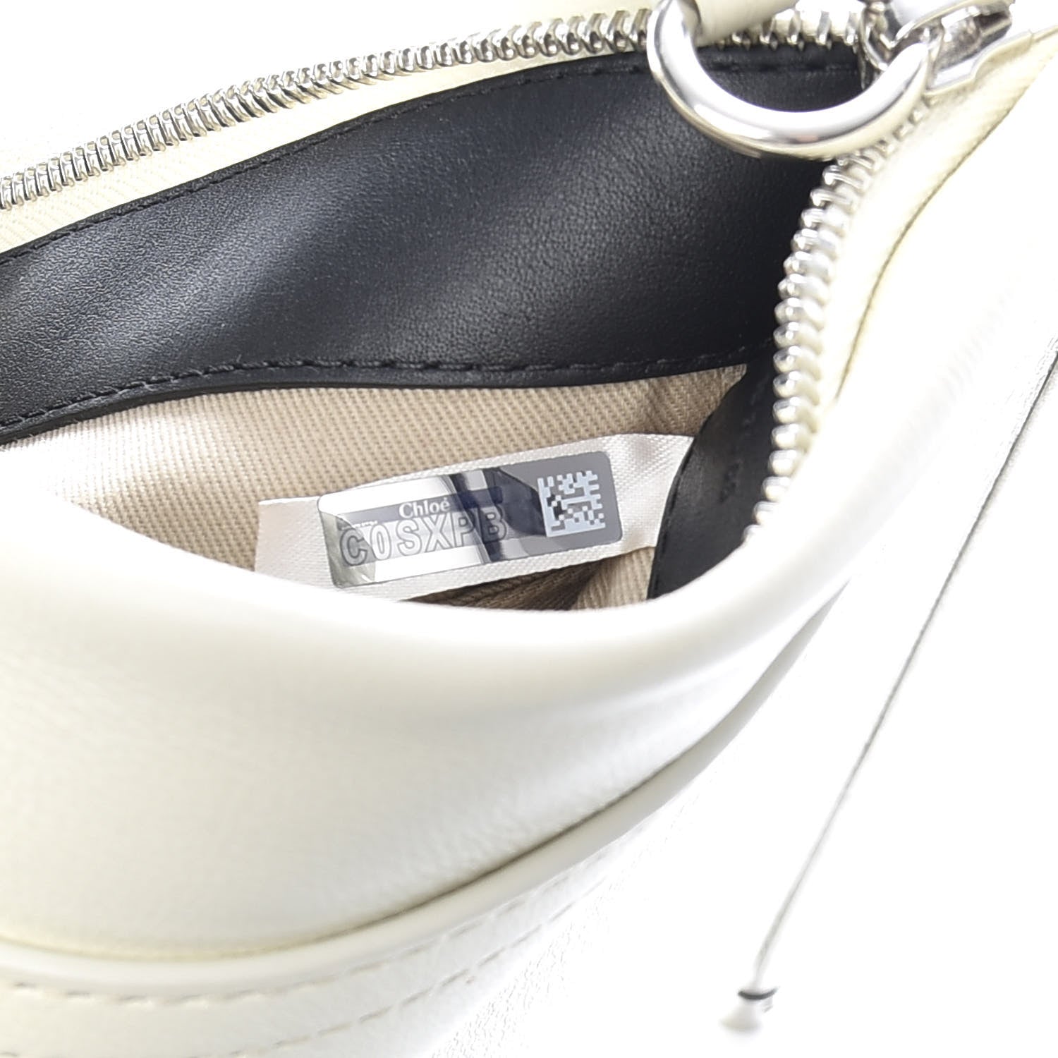 Chloe Smooth Calfskin Medium Roy Clutch Natural White 7 of 10