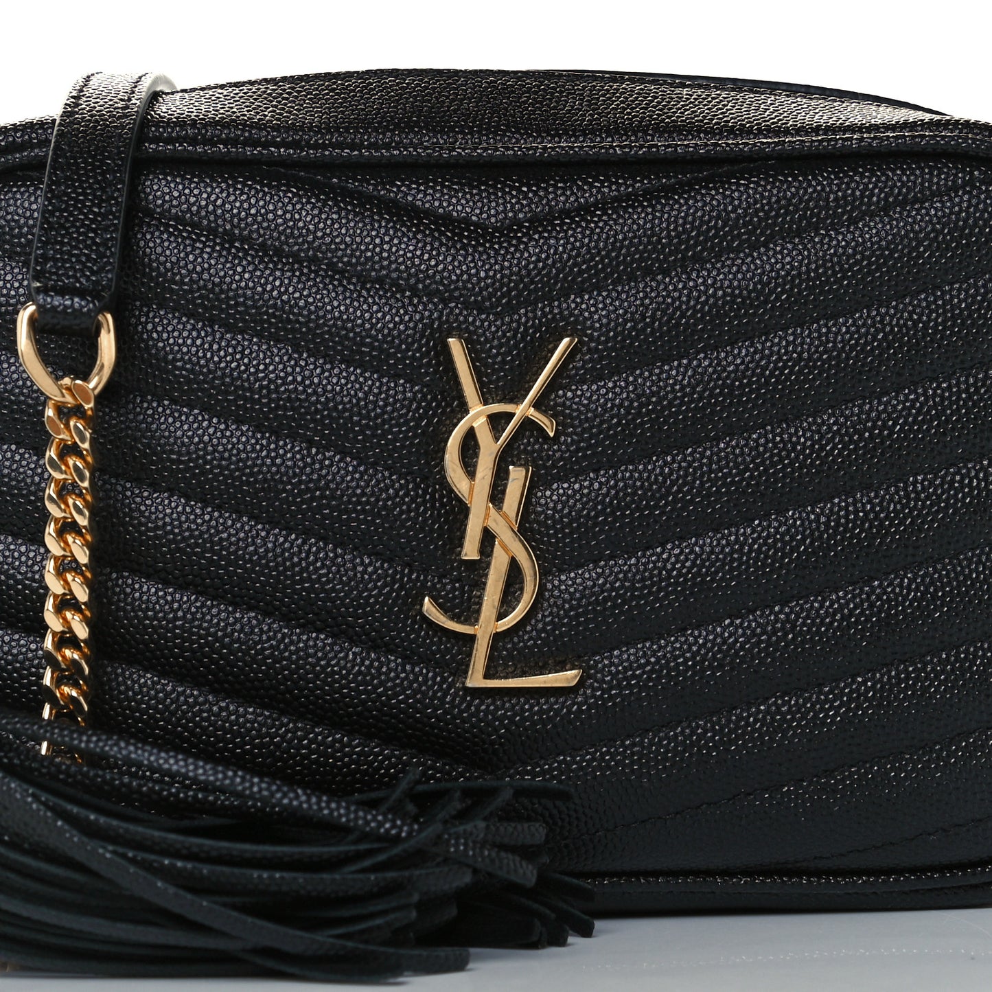 Grain De Poudre Matelasse Monogram Mini Lou Camera Bag Black