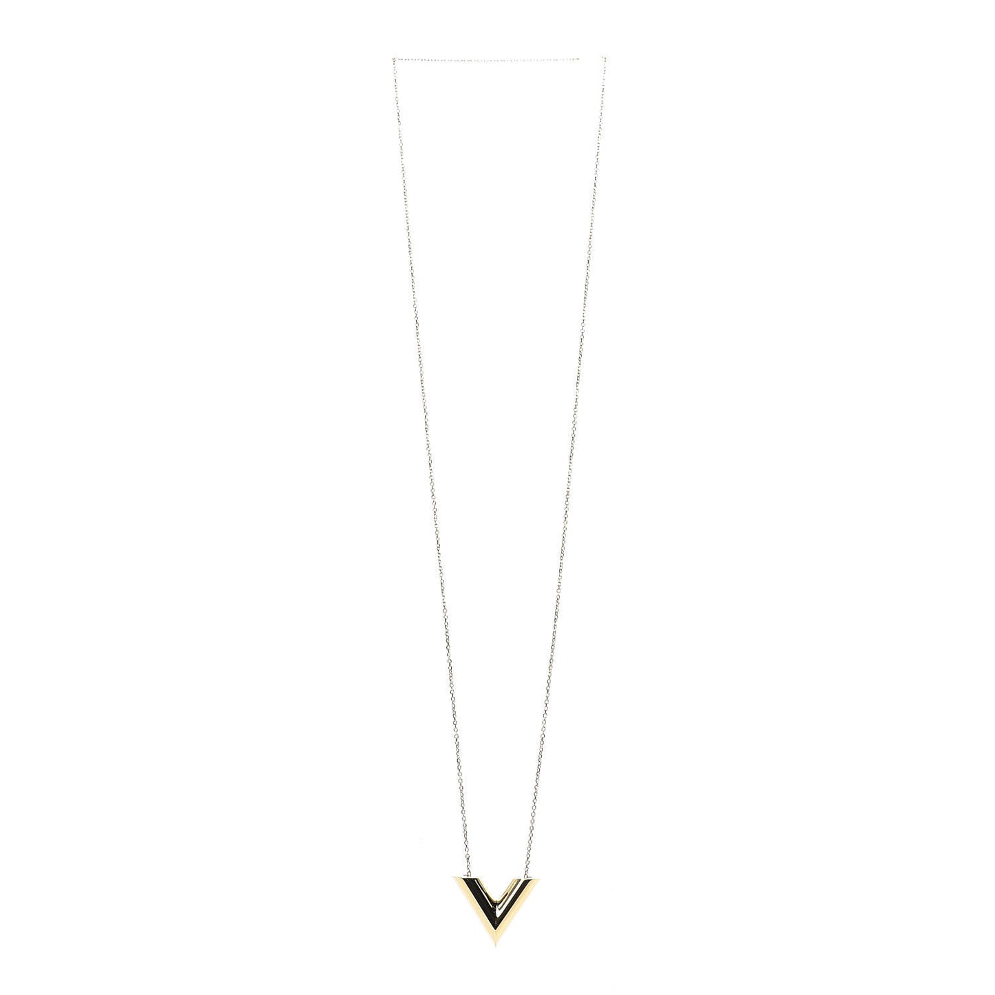 Large Essential V Necklace Gold
