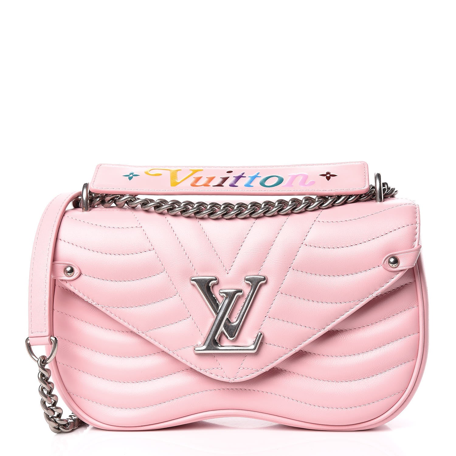 Louis Vuitton Calfskin New Wave Chain MM Smoothie Pink 1 of 13