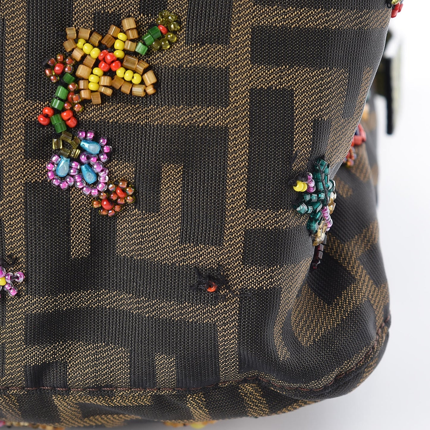 Zucca Lizard Beaded Forever Mama Baguette Multicolor